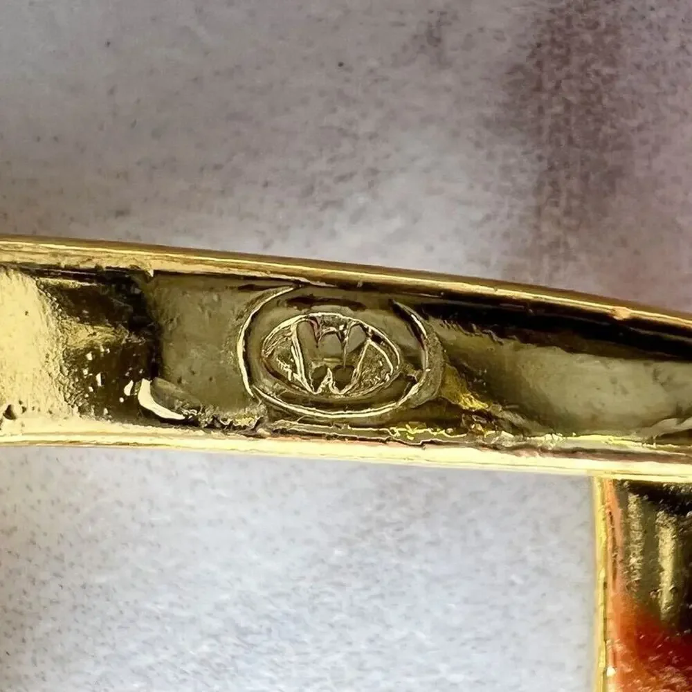 Vintage Gold Tone Simple Basic Belt Buckle for up to 1 Inch Belt